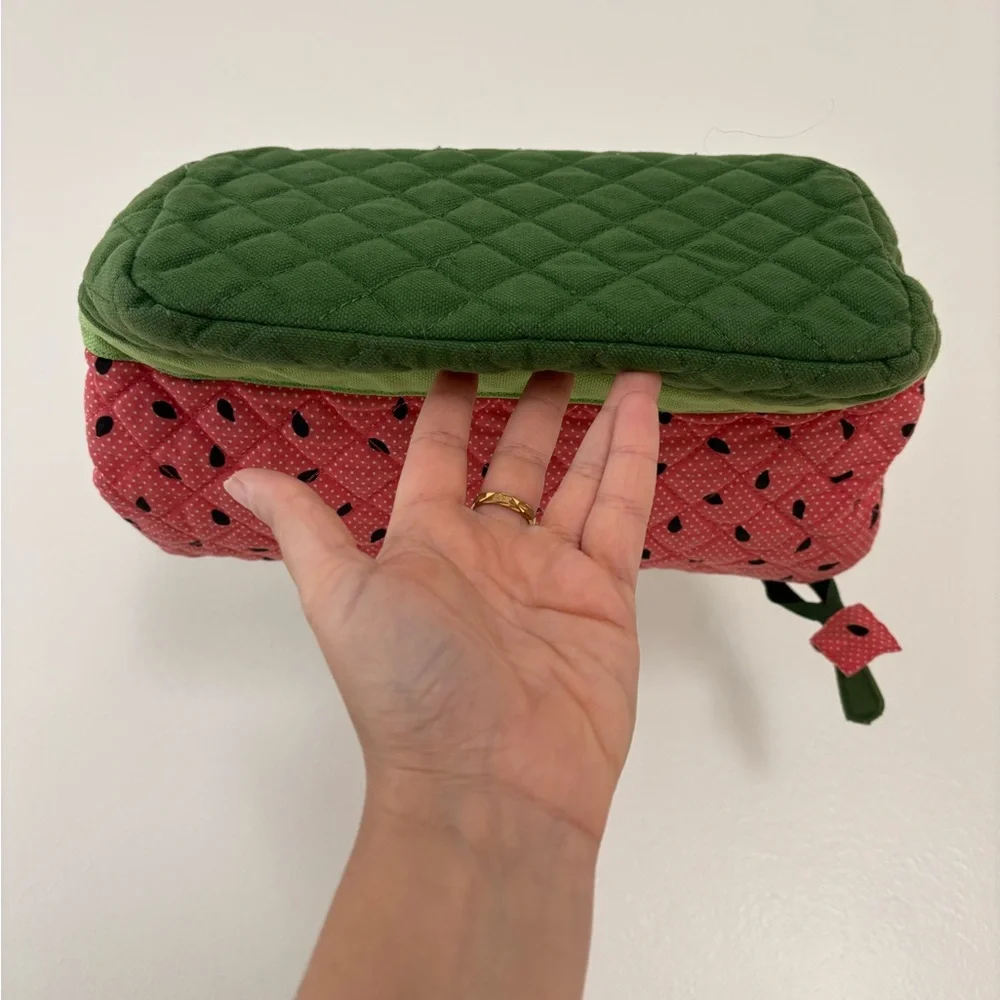 Vintage Longaberger Watermelon Hand Bag Purse Summer Tote - Picture 3 of 10